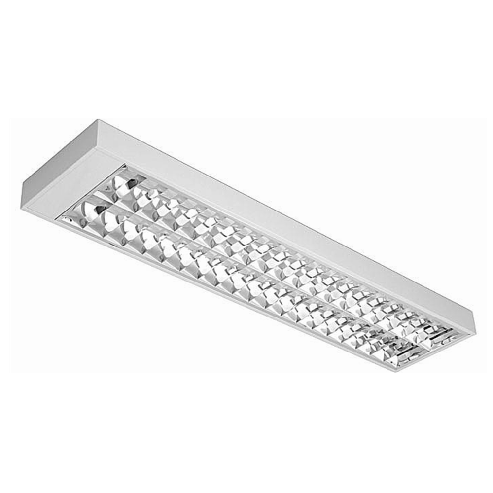 Luminária Comercial 2x16/18/20W de Sobrepor Para Fluorescente Tubular T8/T10 A636 Cigame